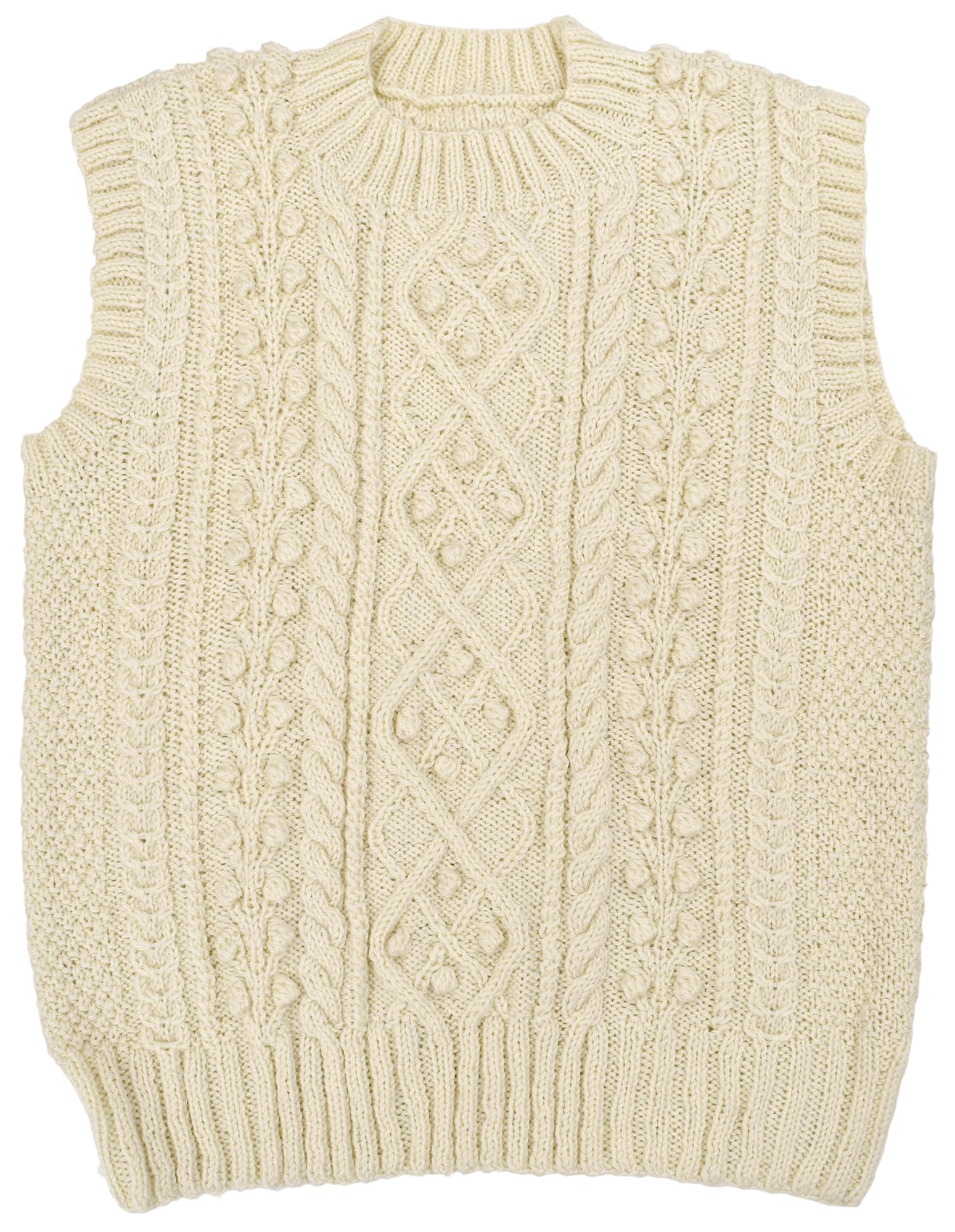 

NASKA Набор для вязания Малиновый жилет (Сделано из Everyday Alpaca) Белый KT-1 белый