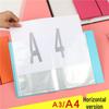 A4 Horizontal faltbares tragbares Aufbewarungsalbum für Schwangerschaftsvorsorgeuntersuchungen, Musiknoten und 8K Zeichenpapier