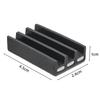 Magnetic Bit Holder 3 Holes Screwdriver Bit Holder Drill Bit Stand Storage Case with 3M Adhesive Tape Power Tools Accessories