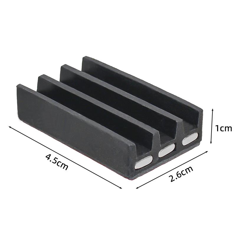 Magnetic Bit Holder 3 Holes Screwdriver Bit Holder Drill Bit Stand Storage Case with 3M Adhesive Tape Power Tools Accessories