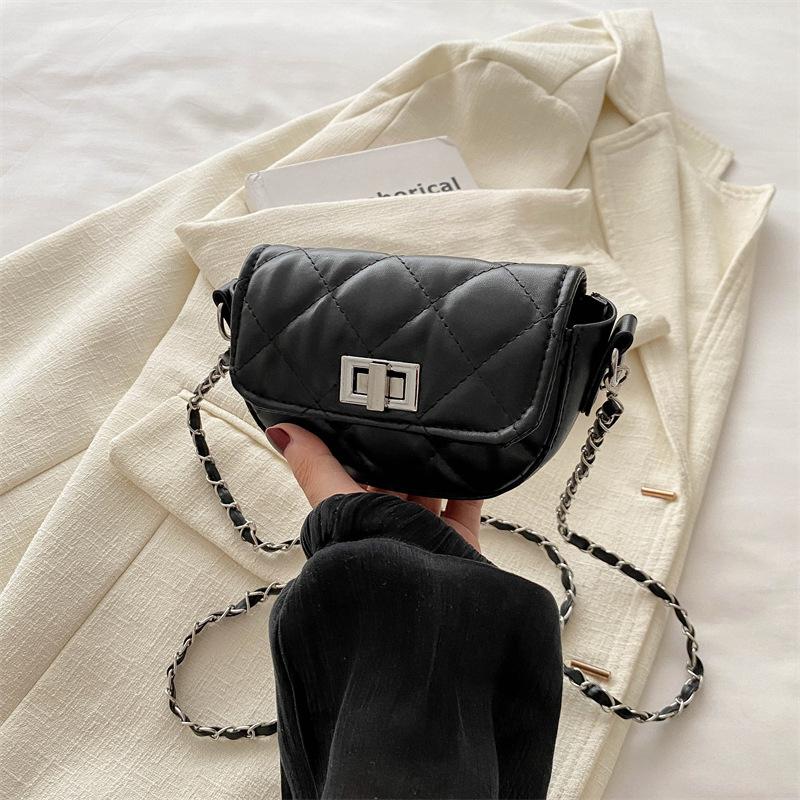 

Niche мини-сумка-седло 2024, новая модная простая легкая роскошная красивая сумка через плечо, женская сумка через плечо чёрный