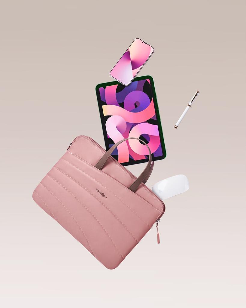 Innostyle Damen 14" Wasserdichte Carrylite Slim Laptoptasche Pink