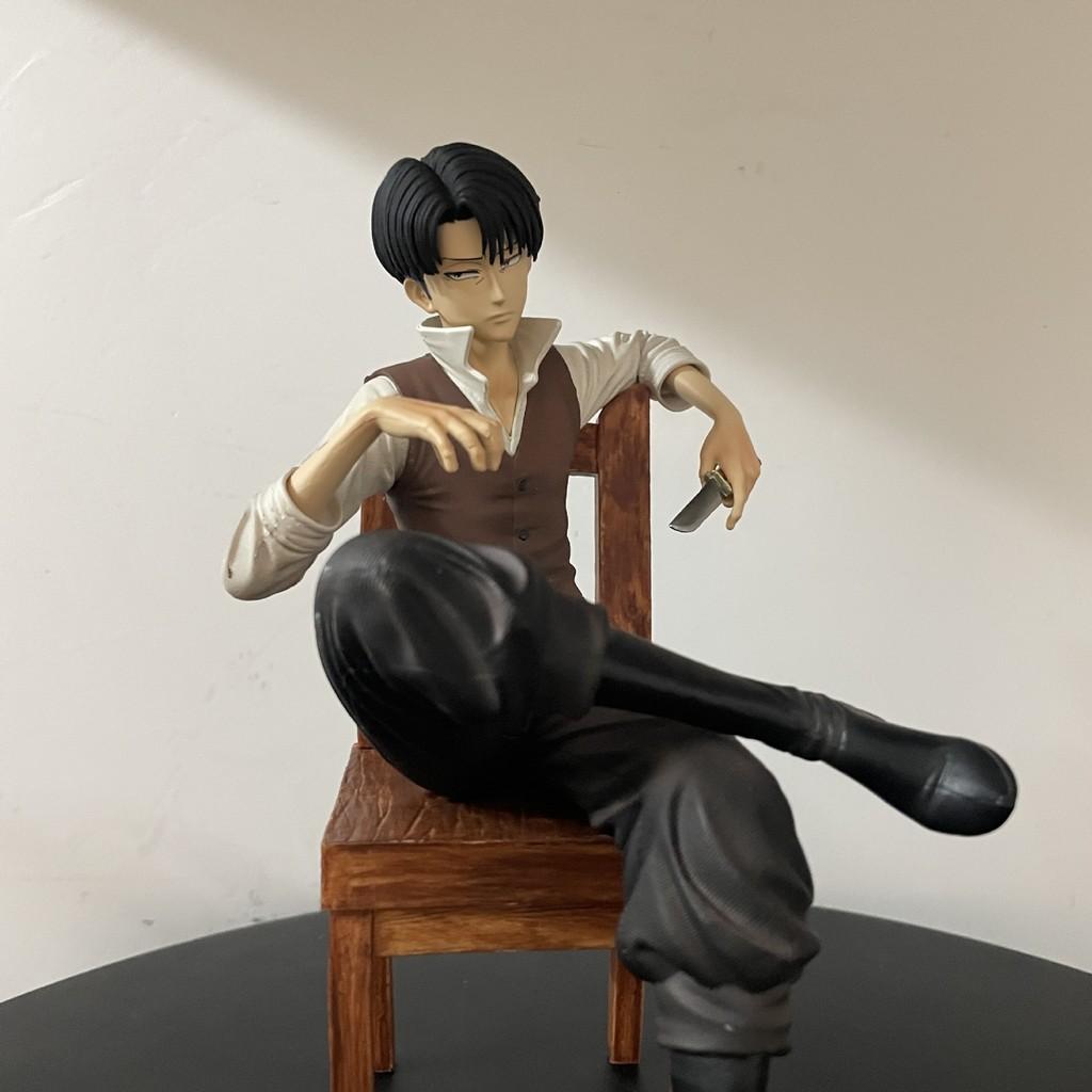 Attack on Titan Levi Ackerman PVC Figur Sammlerstück Schreibtischdekoration Für Fans
