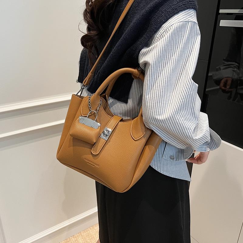 2025 Frühling/Sommer Damen Stilvolle Koreanische Bucket Bag – Vielseitige Lässige Schulter- & Umhängetasche