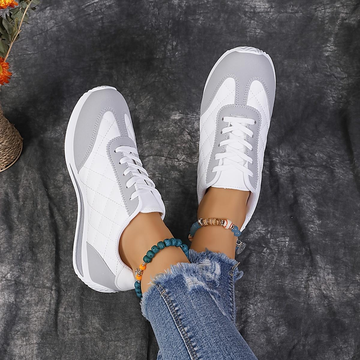 

Large-sized White Sneakers, Women s Shoes, Flat Sneakers, New Spring 2025 Korean-style Fashionable Sports Shoes, Versatile and Lightweight 35 белый