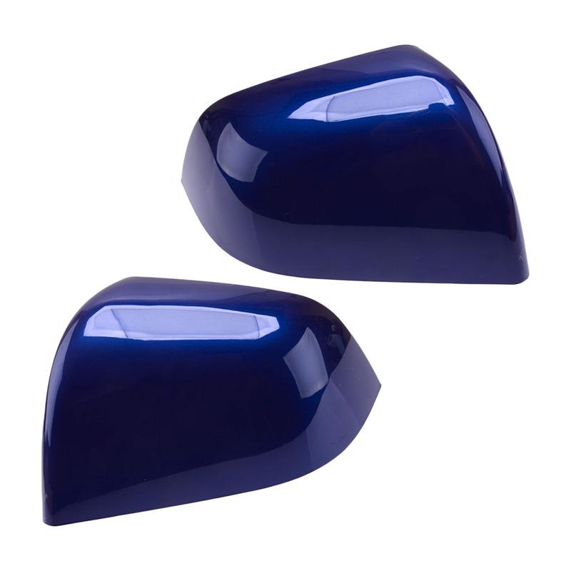 149559300A 1 Pair Left Right Side Rearview Mirror Cover Trim Fit for Tesla Model Y - Blue Plastic 149559400A