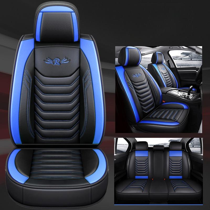 

Four-Season Universal Luxury Nappa Leather Material Wear-Resistant Perforated Full Coverage Design Universal Five-Seater Car Seat Cover