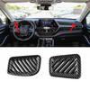 For Toyota Highlander -2024 Dashboard Air Vent Cover Trim Carbon Fiber Kit