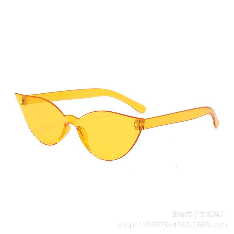 Fashion Cat Eye Sunglasses Candy Color Ultra Y2K Future Individualized Sun Shade Eyeglasses Anti UV400 Driving Shades Female