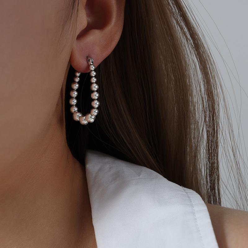 

Simple Square Geometric Earrings For Women Quality Stainless Steel U-Shaped Handmade Chain Drop Earrings Trendy Jewelry Gifts