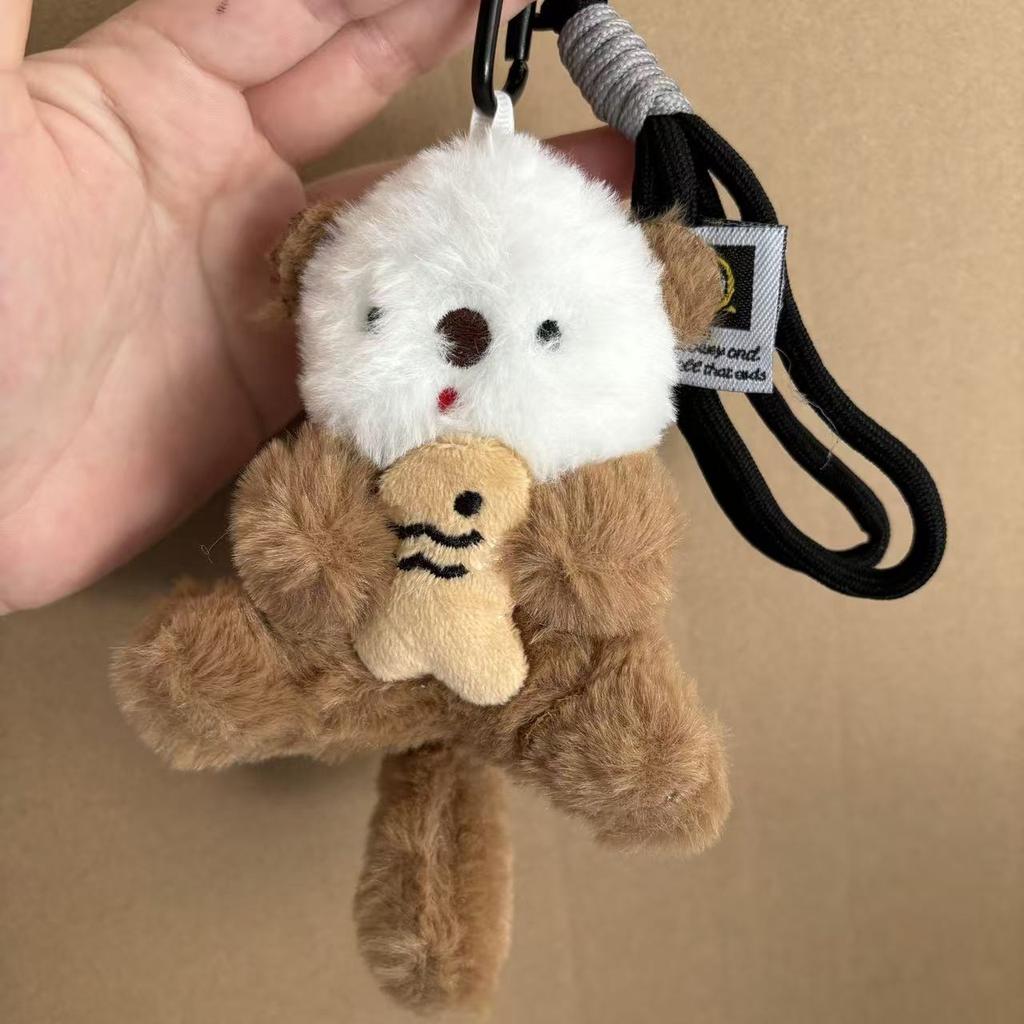 Celebrity Animal Cute Sea Otter Pendant Plush Toy Fish Cat Bag Pendant Doll Keychain Doll Backpack Decoration Girl Kawaii Gift
