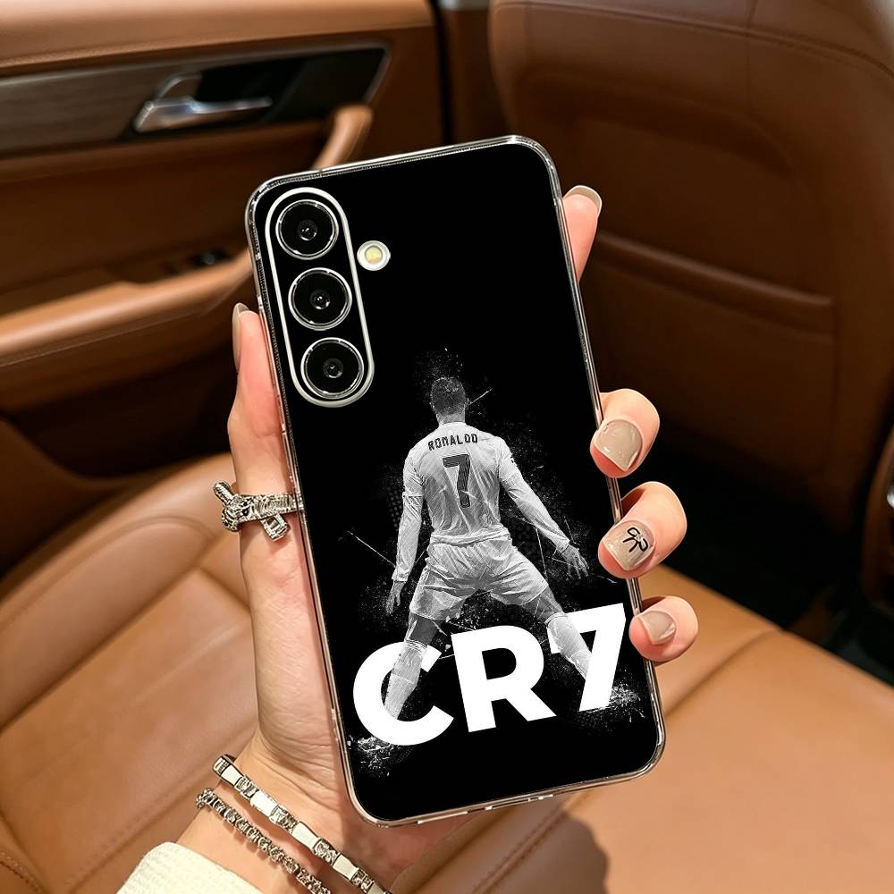 C-R-7 R-Ronaldo Clear Phone Case for Samsung Galaxy A71, A70, A52, A51, A40, A30