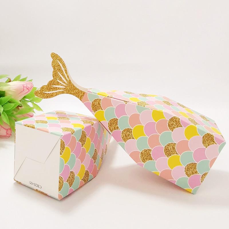 Mermaid Fishtail Wedding & Birthday Candy Gift Box