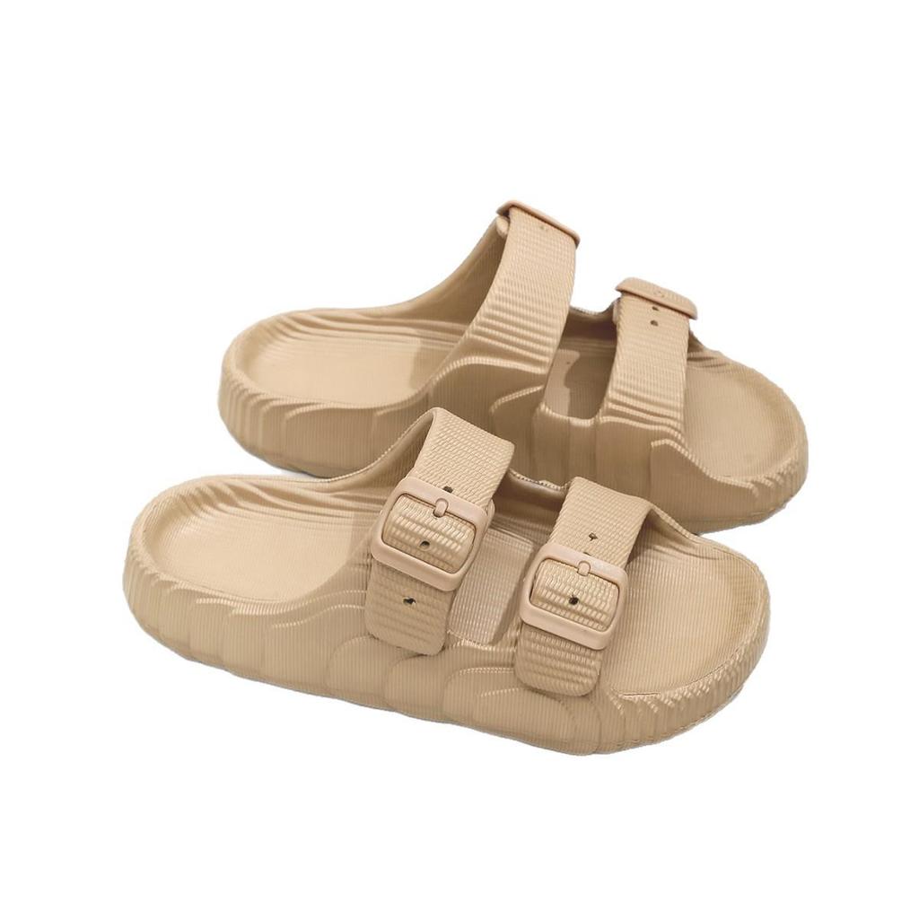 2026 Fashionable Thick-Soled EVA Sandals for Couples - Versatile Indoor/Outdoor Wear in Solid Colors