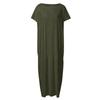 Women's Spring/Summer Short-Sleeve Long Casual Dress