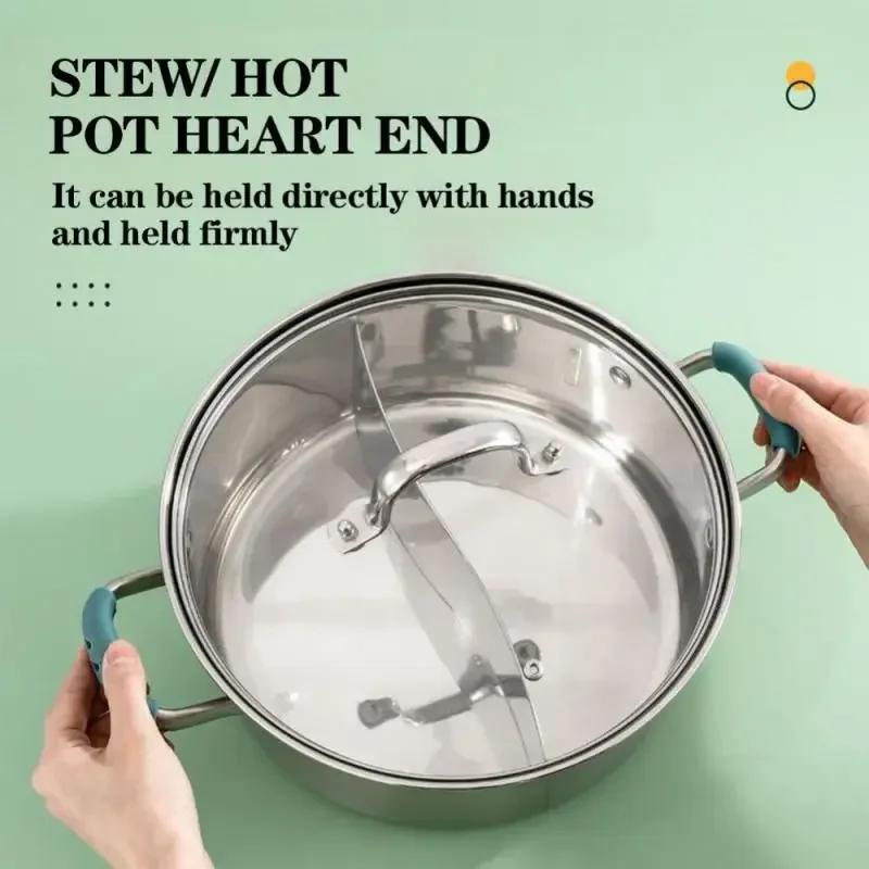 Silicone Heat InsulationOven Mitt Glove Casserole Ear PanPot Holder Ovens Grip Anti-hot Pots Clip Non-slip Kitchen Accessories