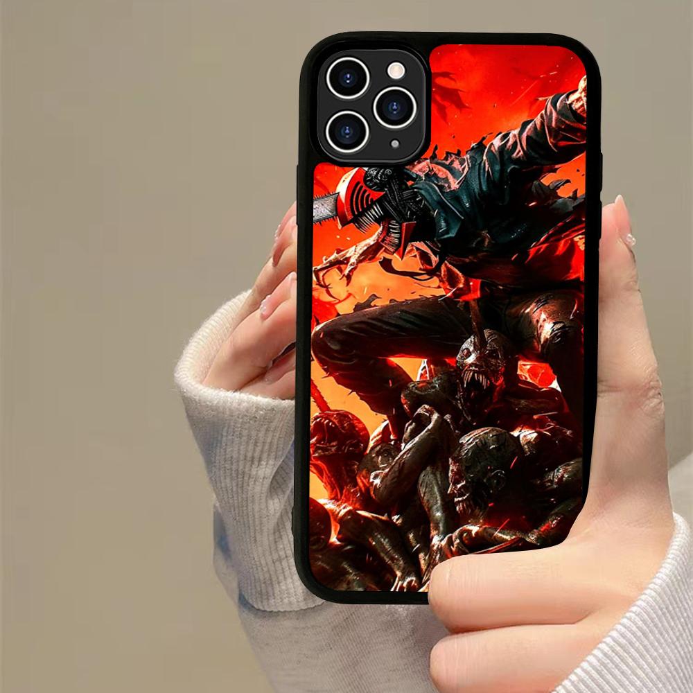 

Chainsaw Man Anime Phone Case Silicone PC+TPU For Samsung S10 20 30 22 23 24 Plus Lite Ultra Cover Samsung S10E