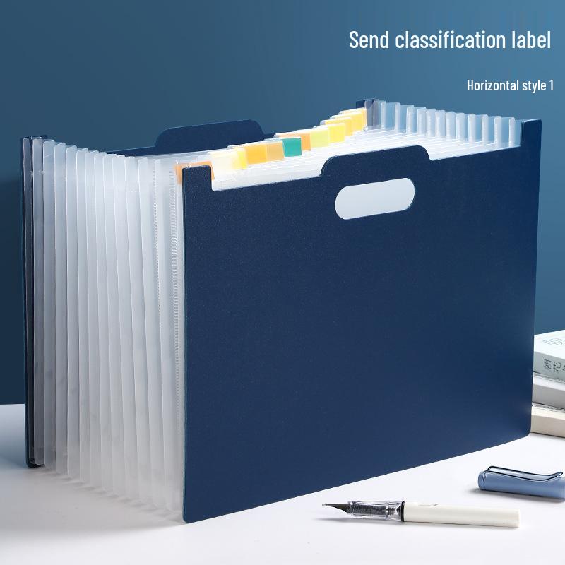 Taşınabilir Çok Katmanlı Akordeon Klasör: Geniş Kapasiteli Öğrenci Dosyası ve Sınav Kağıdı Düzenleyici