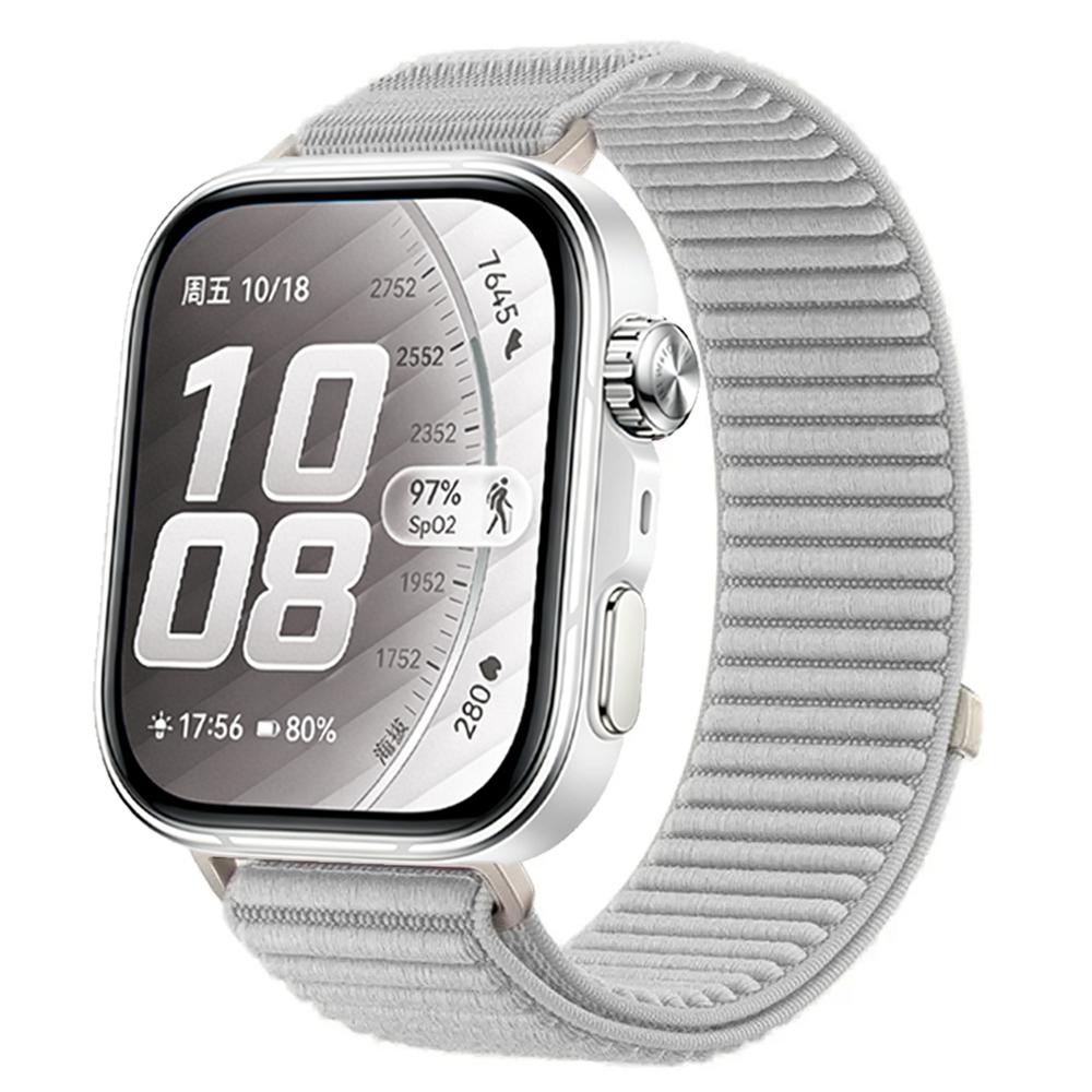 Официальный плетеный нейлоновый ремешок для Huawei Watch Fit 5/5 Pro Дышащий браслет Ремешок для часов Huawei Watch Fit 4 Pro/4/3 Аксессуары Huawei Watch Fit 5 серый