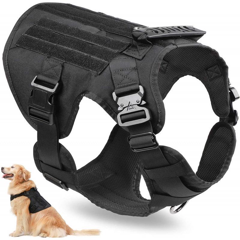 

Medium and Large Dog Nylon Tactical Training Vest - Splash-Proof, Explosion-Proof Harness XL