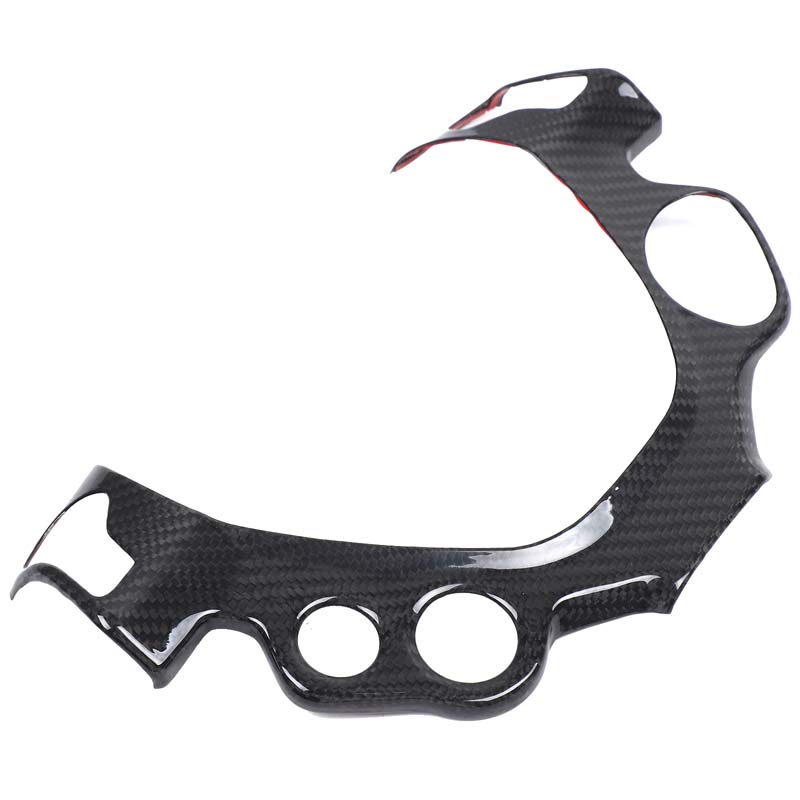 

Real Carbon Fiber For Ferrari 458 F458 2011-2016 Car Steering Wheel Button Decoration Frame Sticker Car Interior Accessories