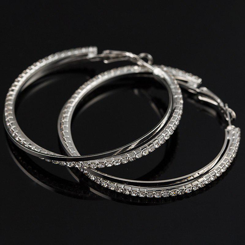 

Крупные серьги-кольца серебряный