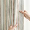 Xiaohongshu Fair Isle Dopamine Curtains for Kids' Rooms: Color-Woven Fabric & Gauze Options for Boys and Girls Bedrooms