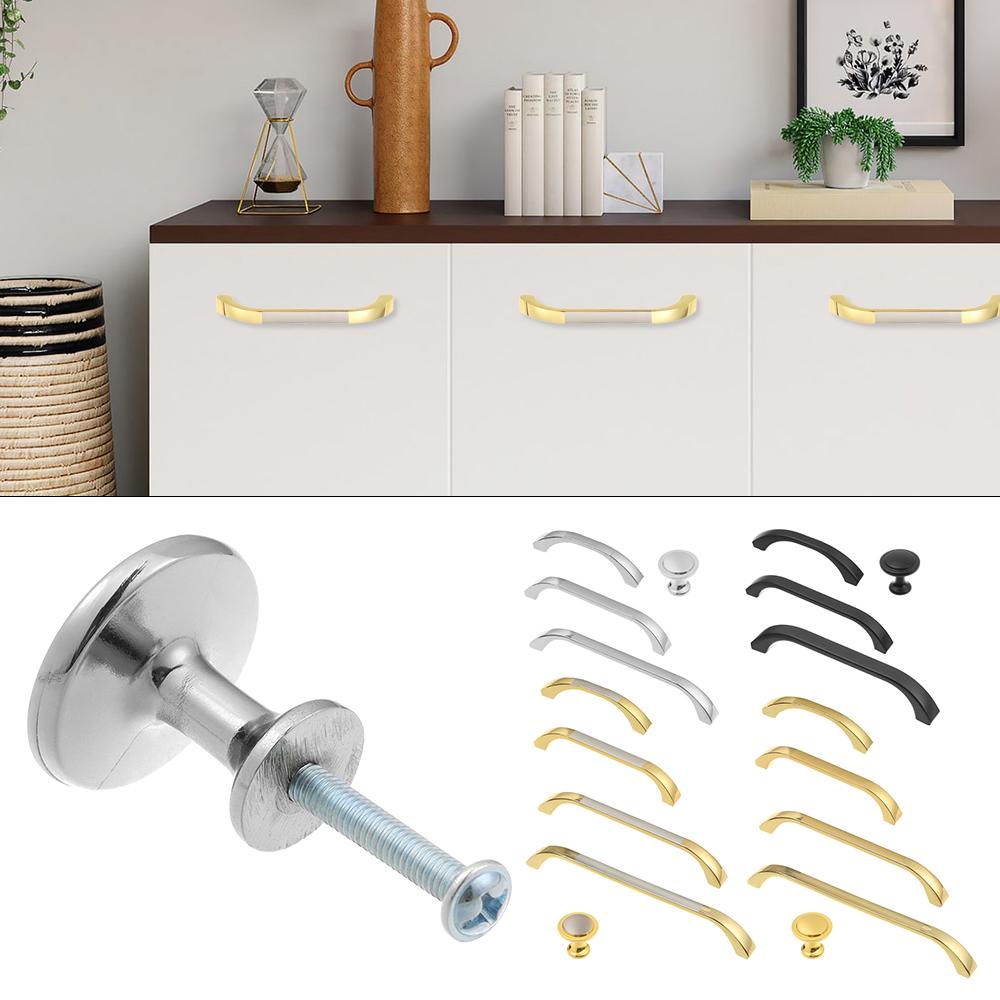 Home Decor Modern Cabinet Zinc Alloy Cupboard Door Handle Drawer Handles Wardrobe Door Knob