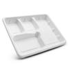 Biodegradable 4-Compartment Disposable Plate