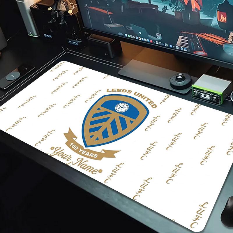 Leeds United Custom Name Large Size Mouse Pad Large Gaming Table Cushion Non-slip Laptop Tablet Big Mousepad XXL Mat Mini PC Playmat With Lock edge