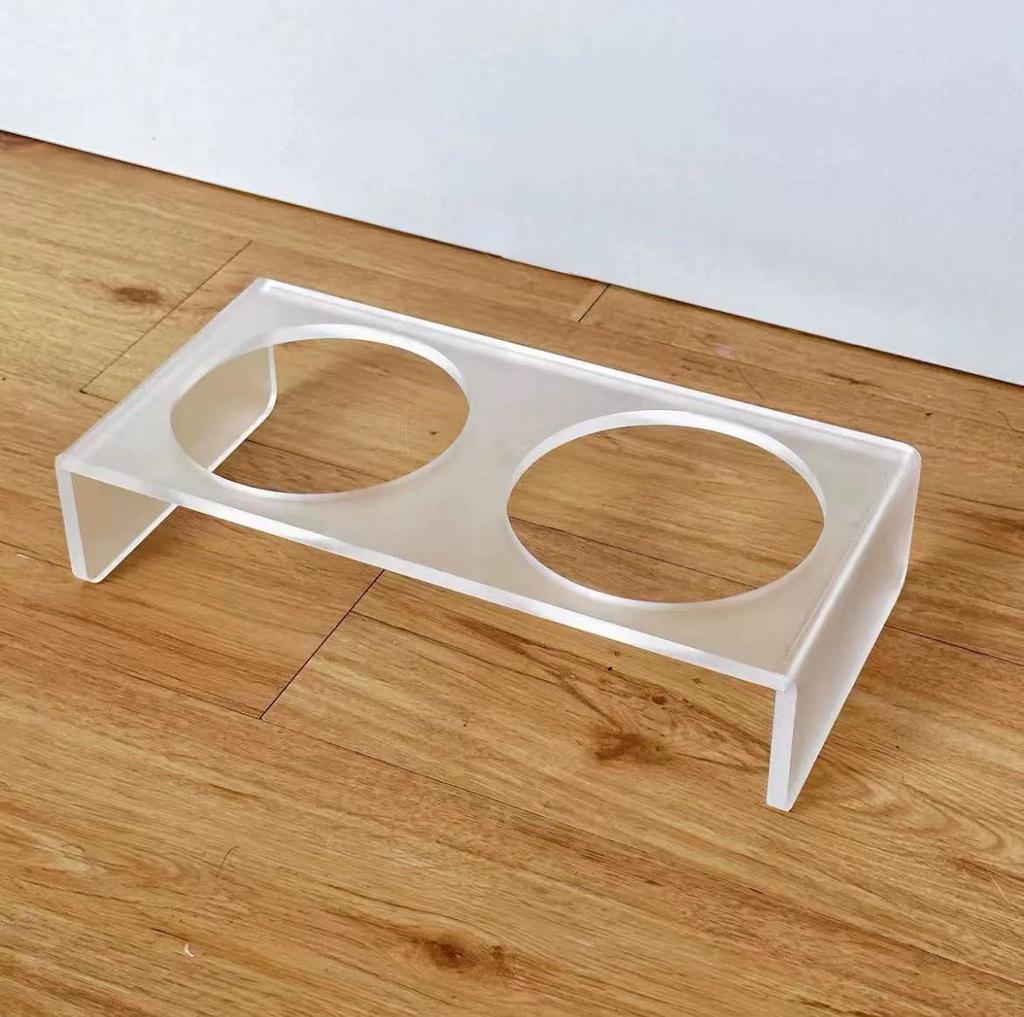 Ciotola per Animali in Ceramica Colorata Adorabile Facile da Pulire su Supporto Solido in Acrilico Anti Ribaltamento