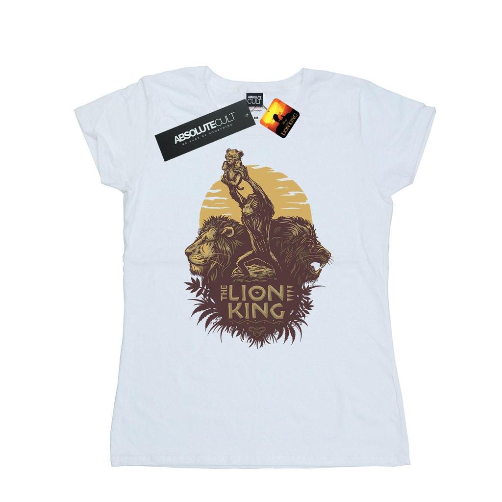 Disney Womens/Ladies The Lion King Movie Sunrise Collage Cotton T-Shirt
