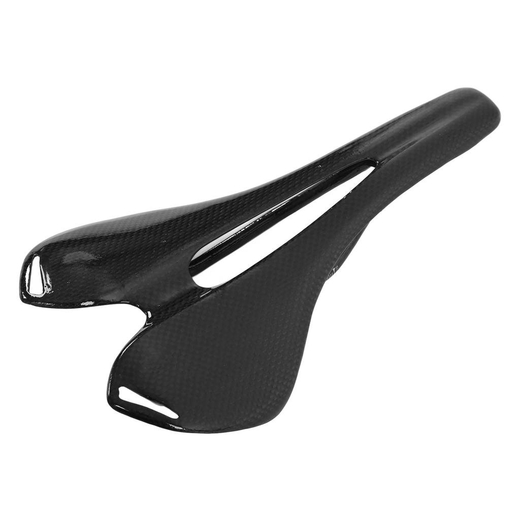 Bike Seat Cushion 3K Saddle Seat Hollow Breathable Full Carbon Fibre for Mountain Bike Road