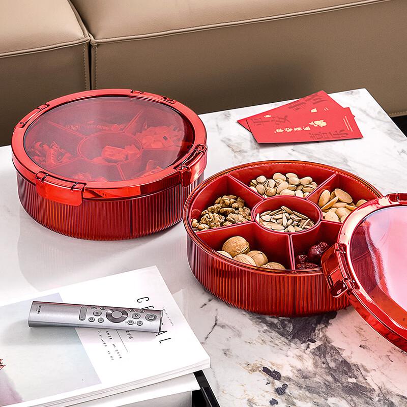 Minimalist Divided Dried Fruit and Candy Serving Platter