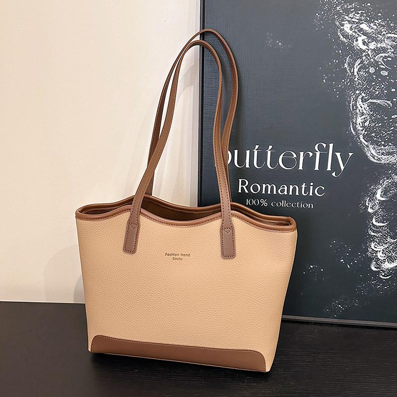 Large-capacity bags women's autumn and winter versatile new fashion shoulder bags are now popular commuter tote bags