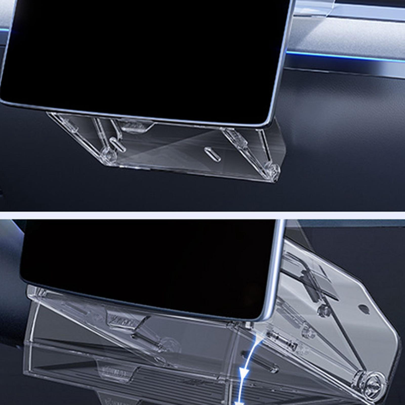 

Car under Screen Storage Box Accessories,Center Console Organizer Tray for Model Y 3 With white pad