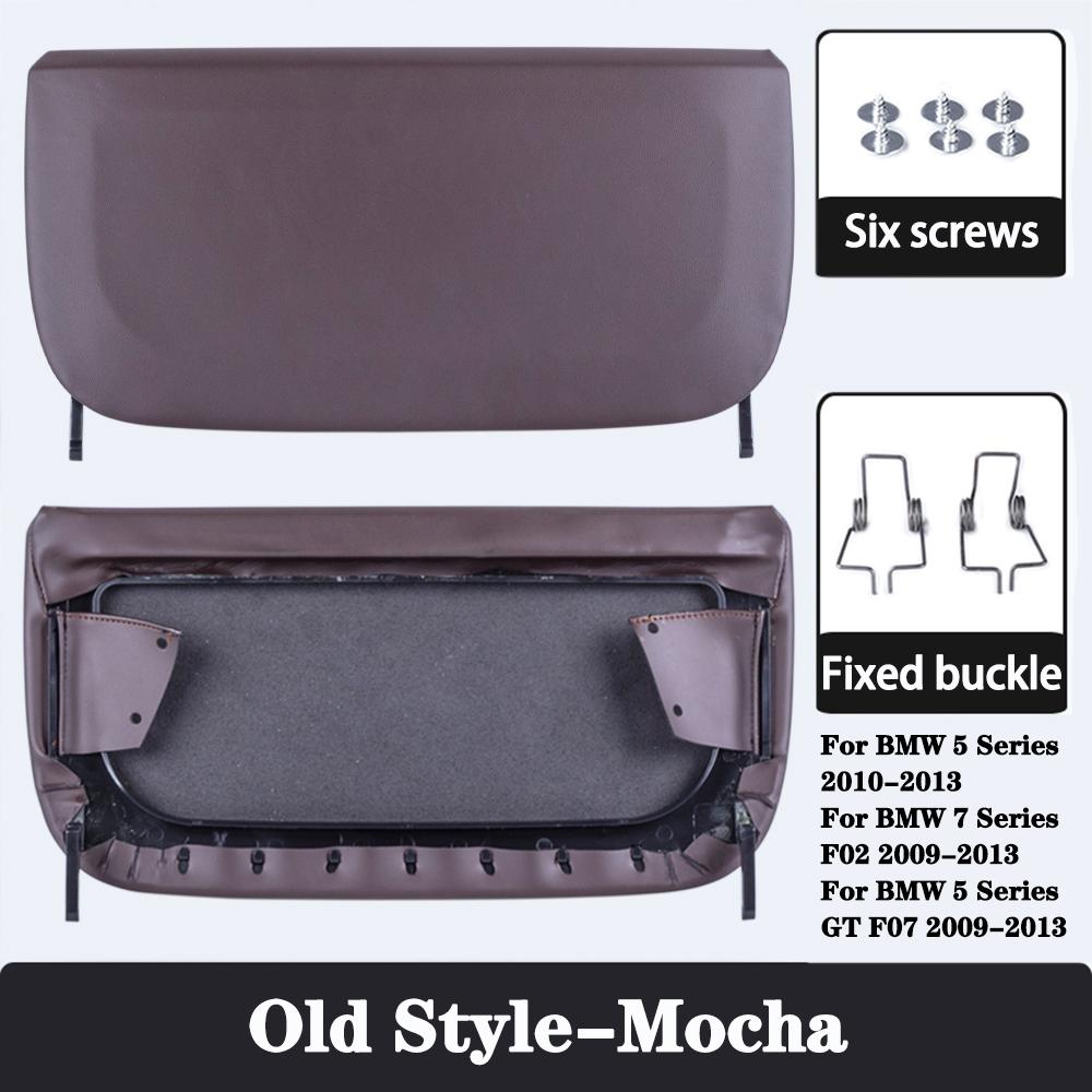 Car Seat Back Board for BMW F10 F07 F02 5 Series Rear Backrest Panel Part Leather Cover Leather Cover Storage Pocket