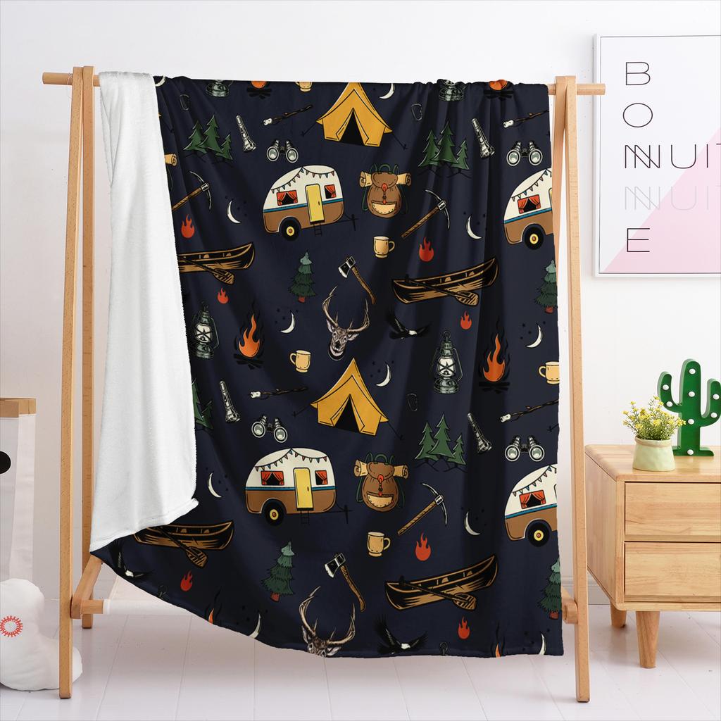 Blanket Flannel Blanket Traveling Rv 3D Digital Printing Blanket Blanket