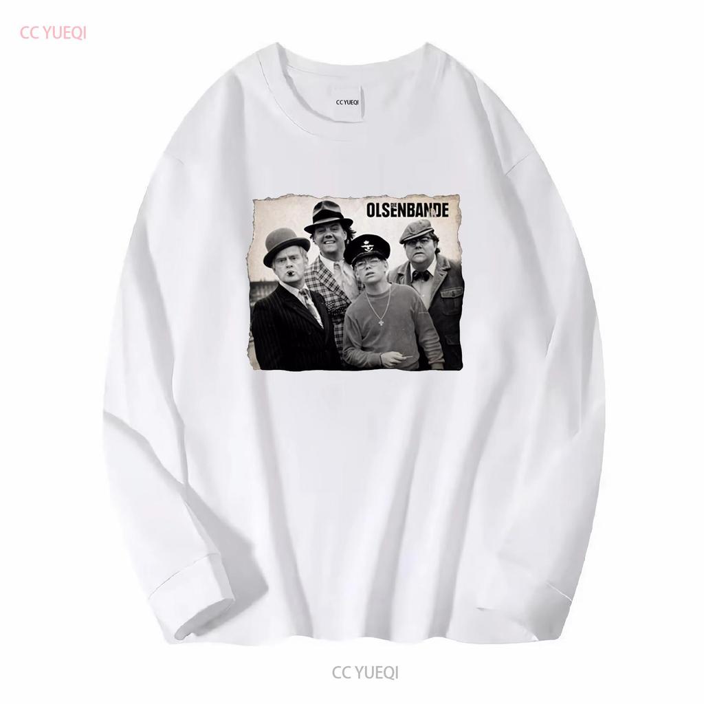 Olsenbande Egon Benny Kjeld Börge Yvonne Black T Shirt 552 vintage Washed Unisex Breathable Stretched Casual graphic Stylish