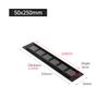 Grille Air Vent Premium Wall Black Multi-functional Replacement Ventilation Cover Wardrobe 50*150-400mm Aluminum