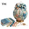 Desktop Scenery Making Set Ocean Treasures DIY Patchwork Ball Ornament Kit, Nautical Dolphin Fabric Craft Handmade Set, Coastal Decor, Hanging