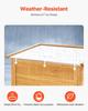 Outdoor Wooden Storage Shed Waterproof Garden Tool Shed 31.5x63.8 Inch