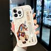 New Year Pony Style Phone Case For iPhone 17 16 Pro 15 14 13 12 11 Pro Max Casing Horse Pattern Shockproof Case Wristband Cover
