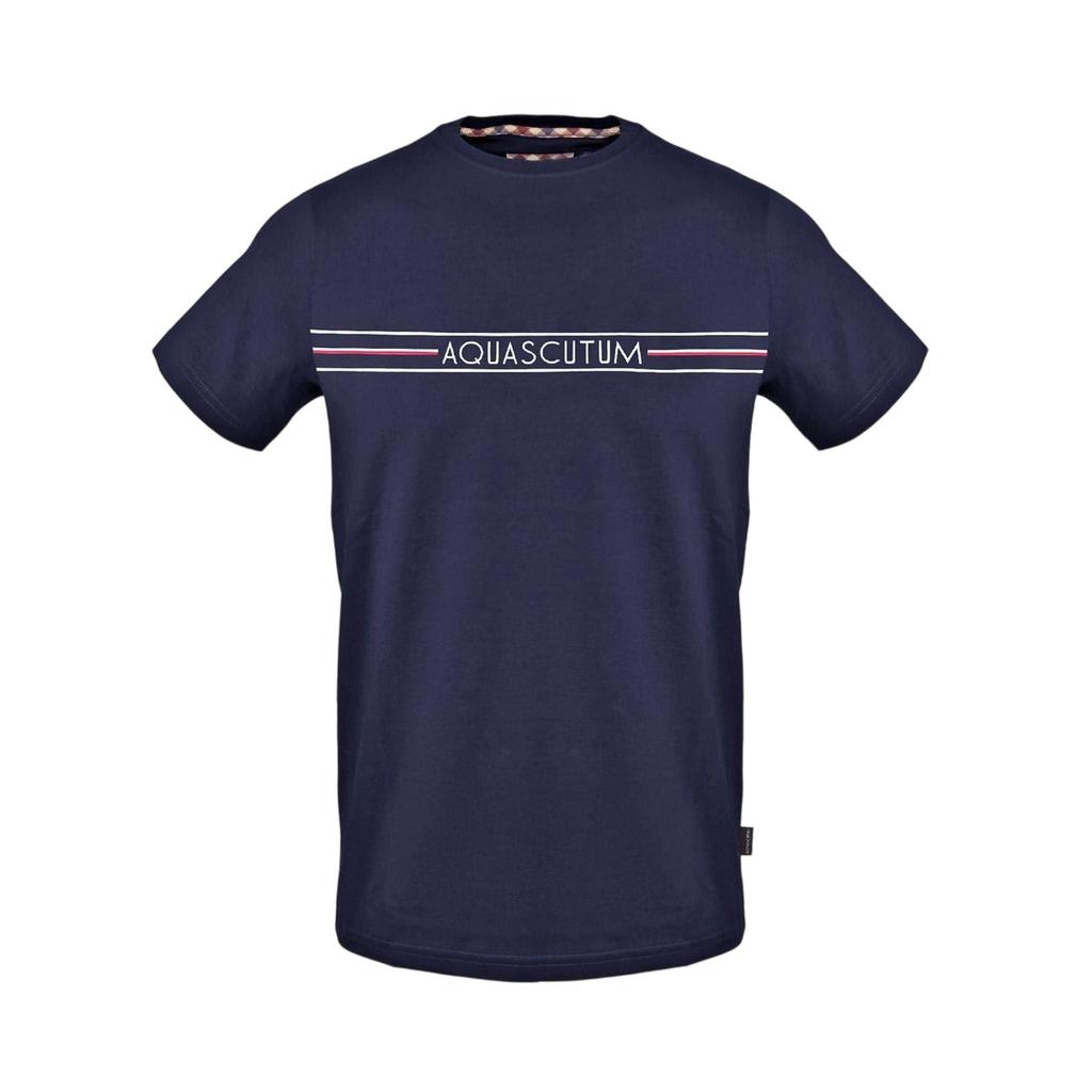 Aquascutum Mens Line Short-Sleeved T-Shirt