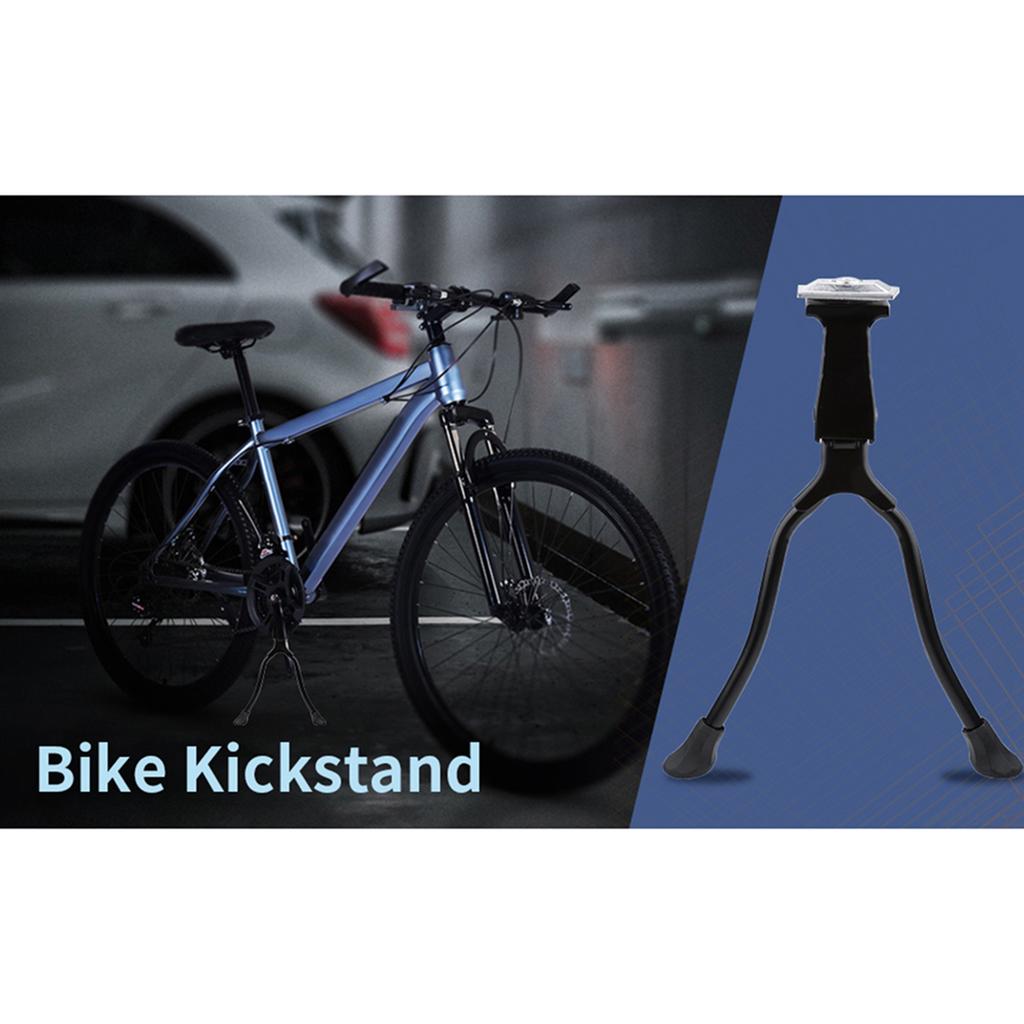 Support Stand Bike Double Legs Rack Prcatical Mountain Bike Foot Stand Mount Road  Double Legs Parking Rack