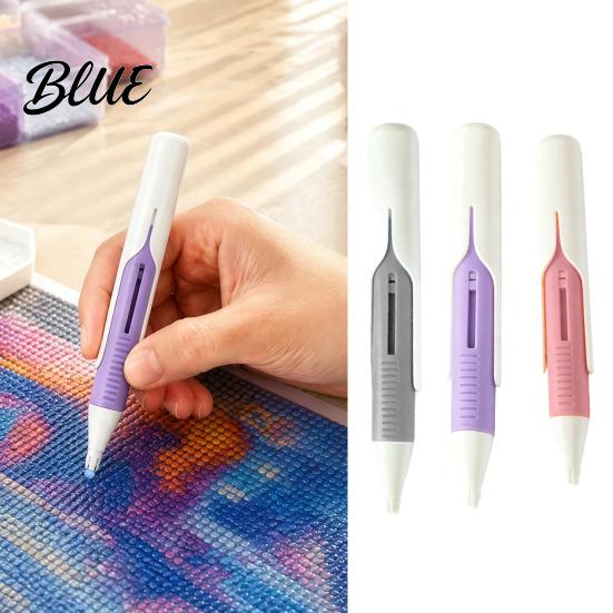 Handmade Craft Supplies Ergonomic Gift Faux Diamond Dispenser Pen Automatic Bead Art Wax-Free for Artists