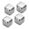 Stainless Steel Ice Cubes Set with Clips Reusable Drink Chillers Quick Freezing Metal Whiskey Chilling Stones for Beer Cocktails