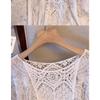 Dimanaf 2025 New Women Knitting Lace O-Neck T-Shirt Hollow Summer Style Basic Short Tops Tees Loose Clothing