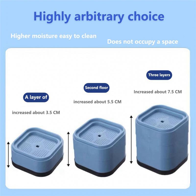 AEE2-32 Pack Furniture Risers Bed Risers Desk Leg Risers 1.38 Inch Stackable Adjustable Heavy Duty Bed Lifts