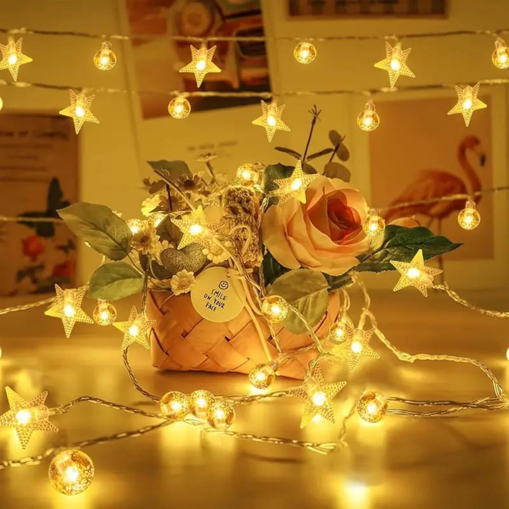 Outdoor LED Colorful Bubble String Lights for Festivals & Camping